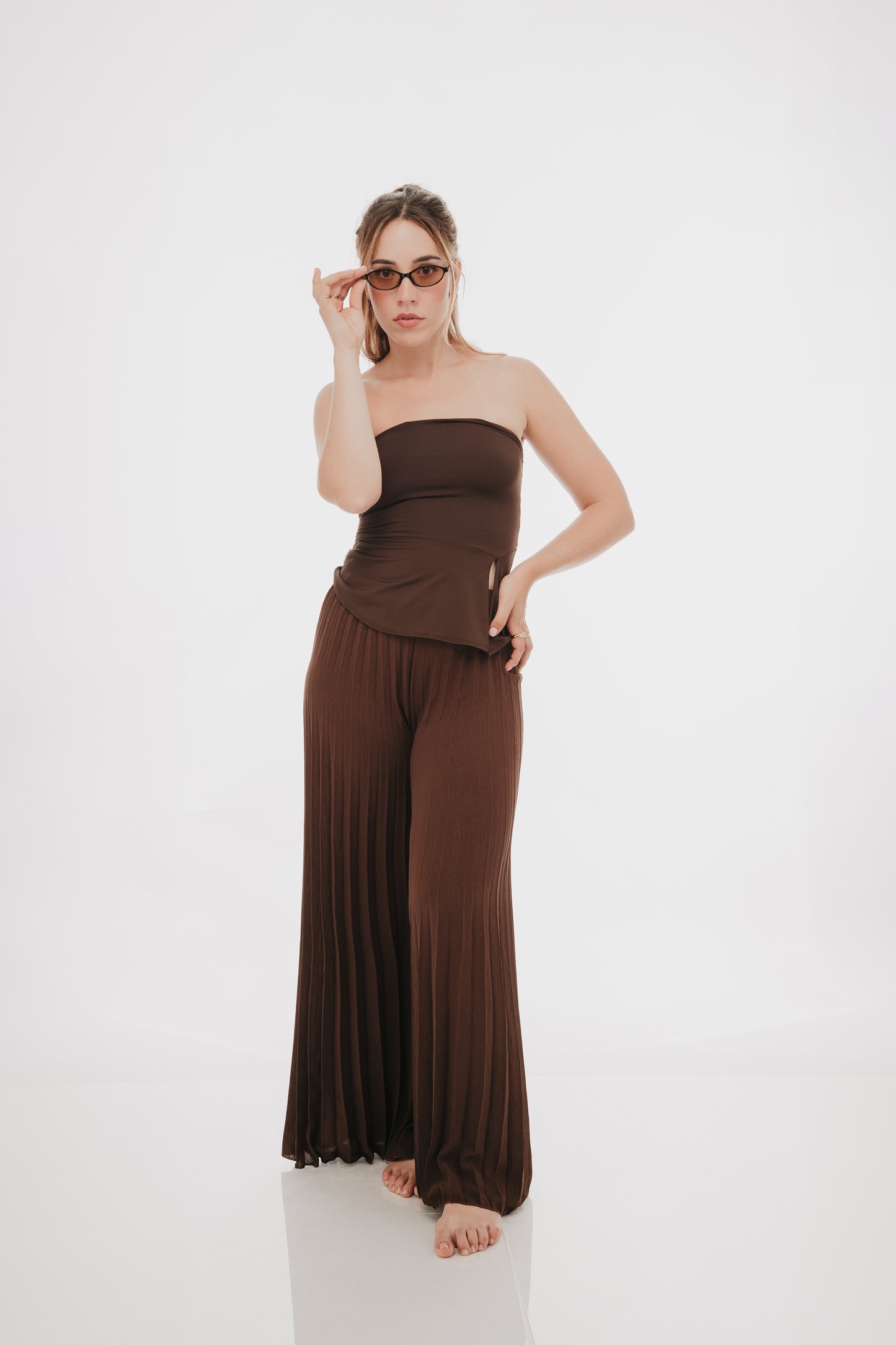 Pantalon plisado