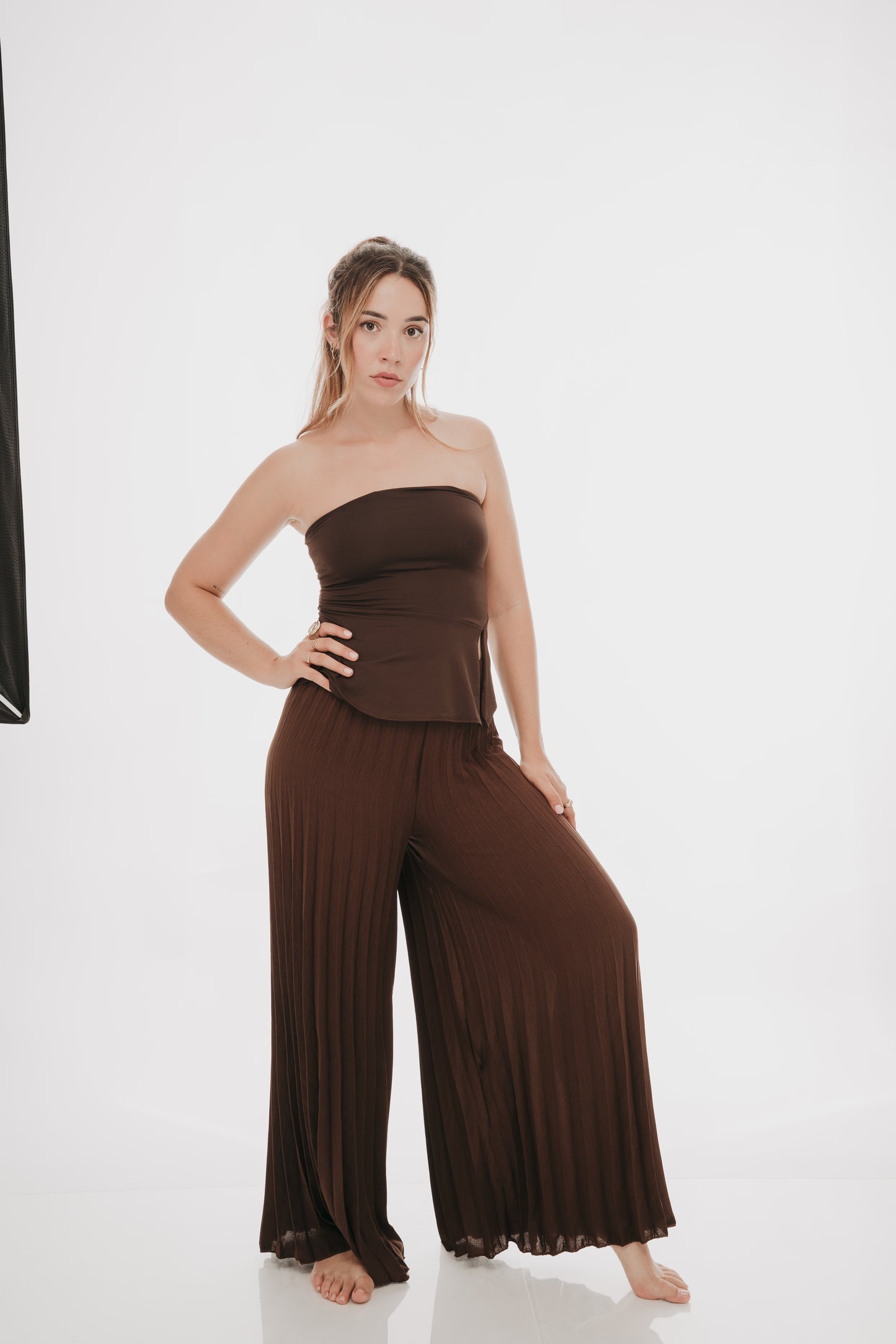 Pantalon plisado