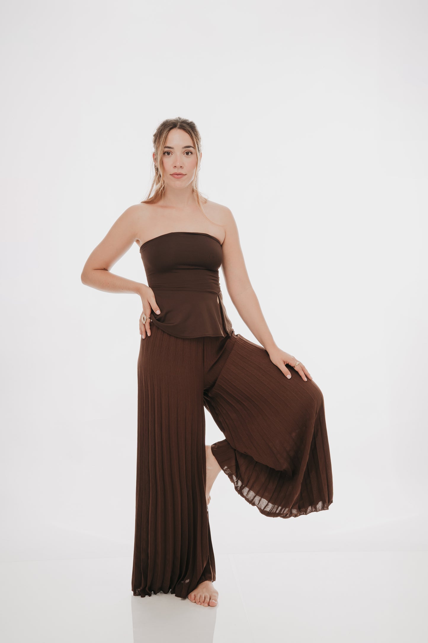 Pantalon plisado