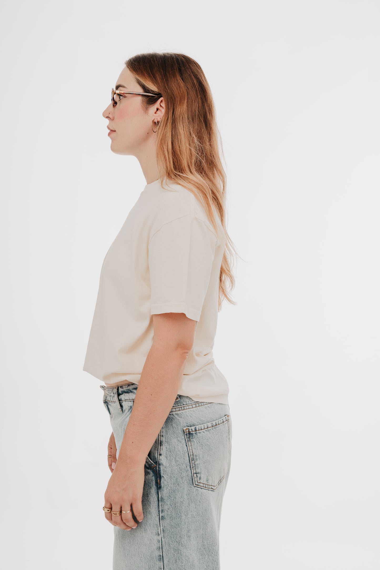 Camiseta gruesa teñida unisex