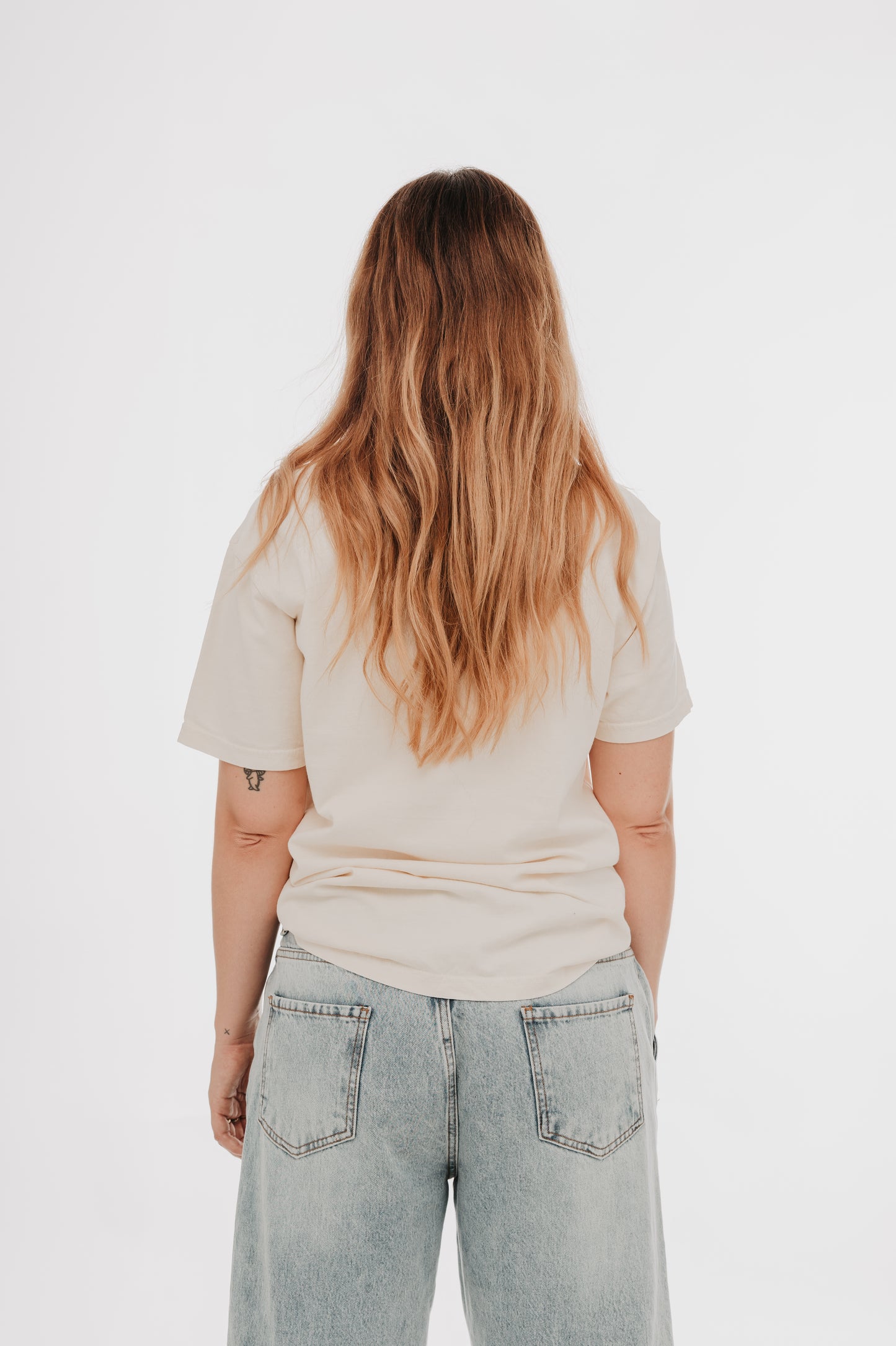 Camiseta gruesa teñida unisex