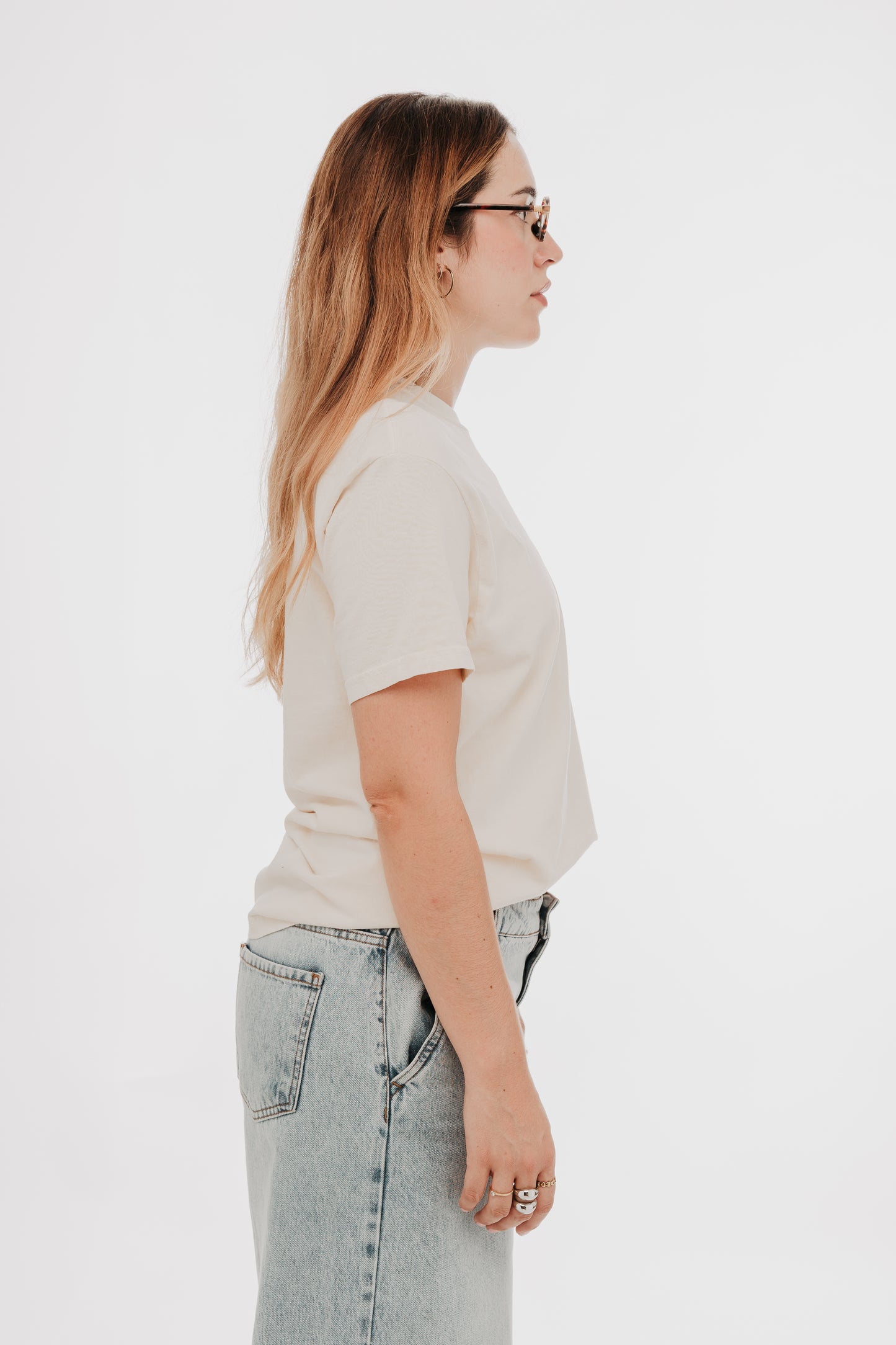 Camiseta gruesa teñida unisex