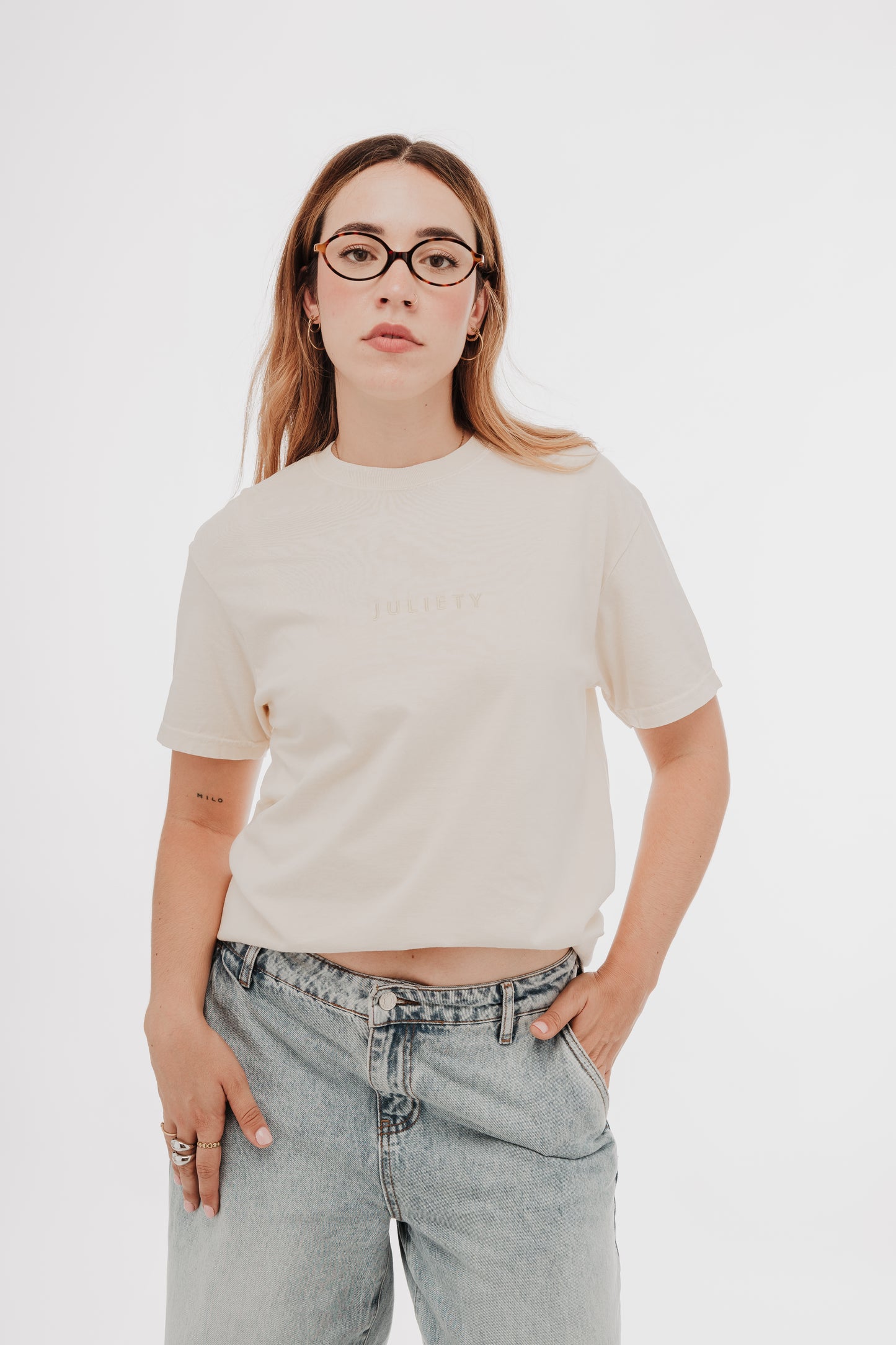 Camiseta gruesa teñida unisex