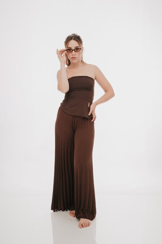 Pantalon plisado