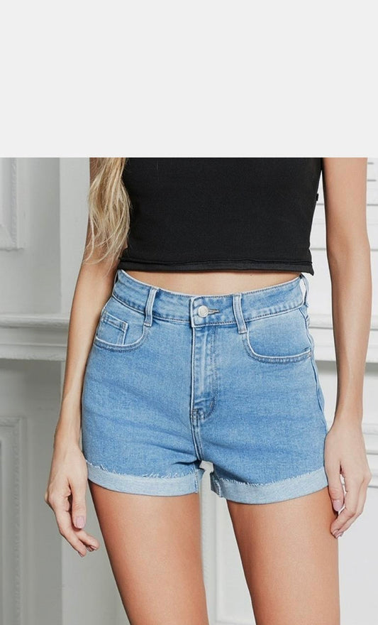 Short denim claro
